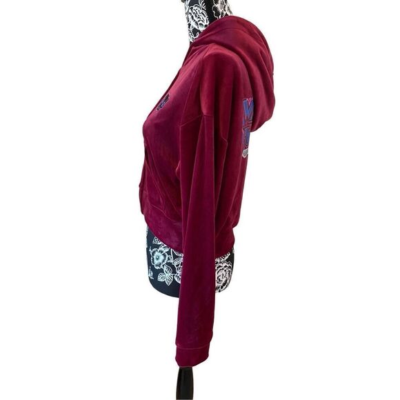 Marvel Black Panther Wakanda Forever Velour Full Zip Hoodie Sweatshirt Soft - Picture 3 of 13